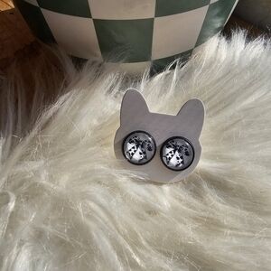 Handmade Stainless Steel Stud Earrings Cow Bow